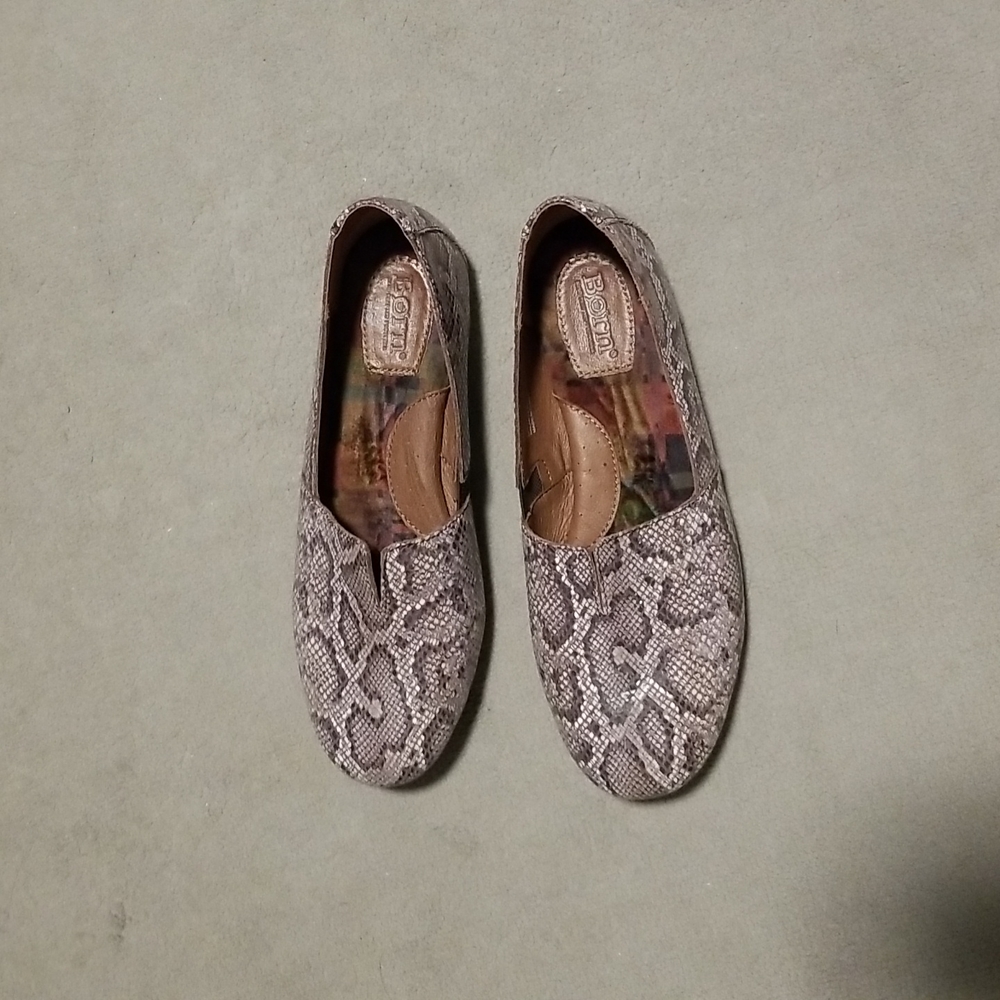 Born Snakeskin Sebra Flat